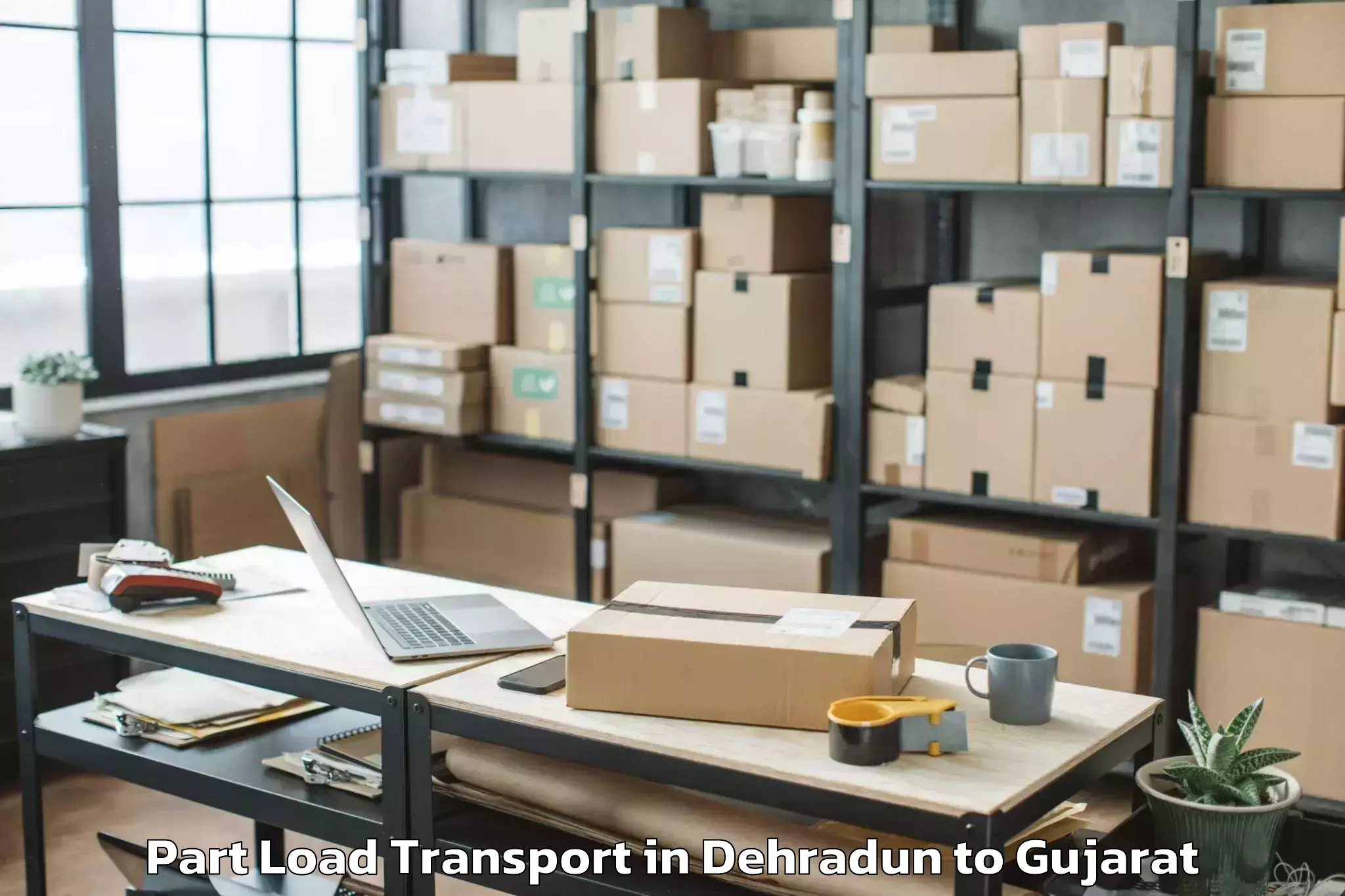 Dehradun to Cept University Ahmedabad Part Load Transport Booking